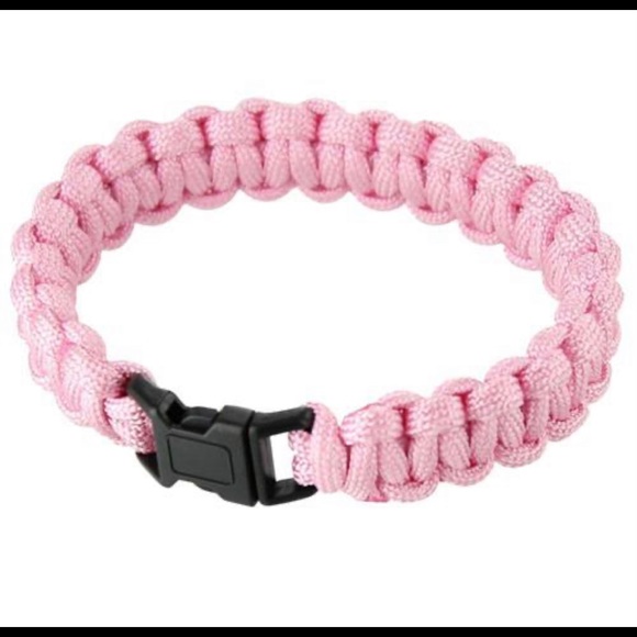 Bracelet Survival Paracord Bubblegum Pink Stylish - Picture 1 of 1